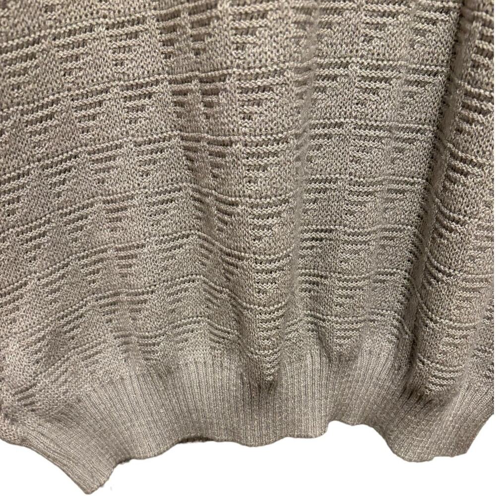 Vintage Pronto Uomo Italian Made Sweater Men's Size LT Pullover Khaki L Tall - Picture 4 of 12